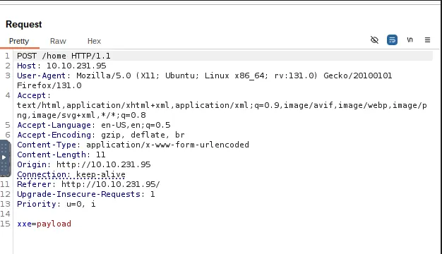 xxe payload