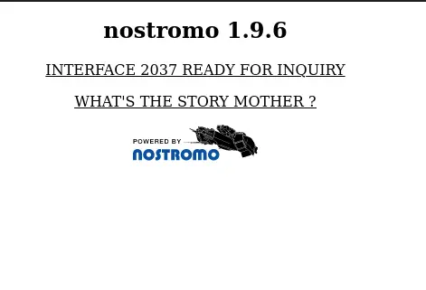 nostromo