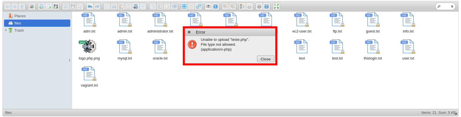 Error php