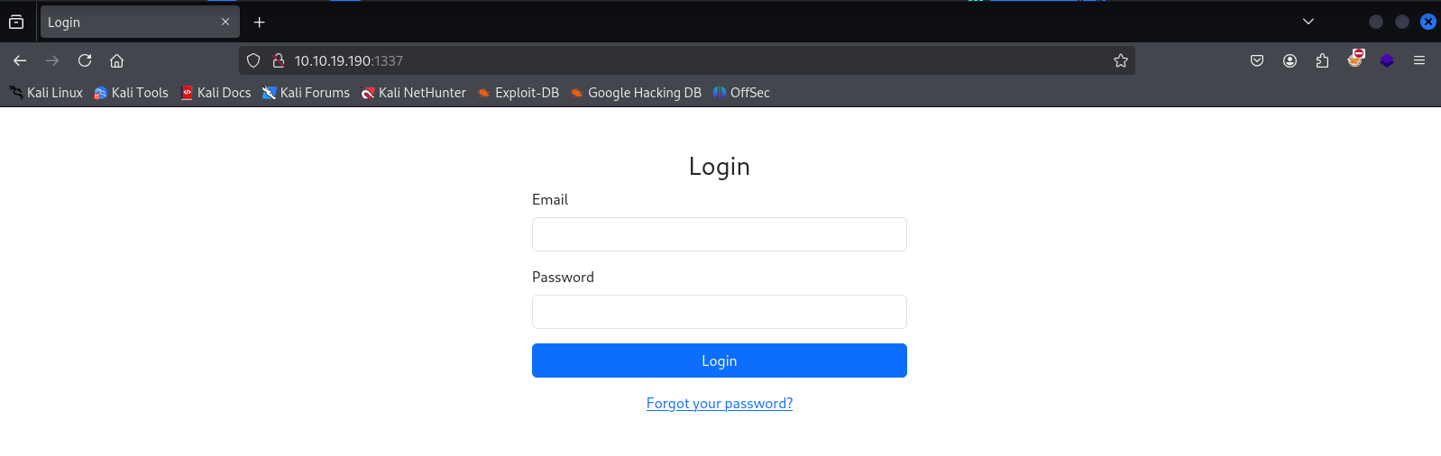 home page