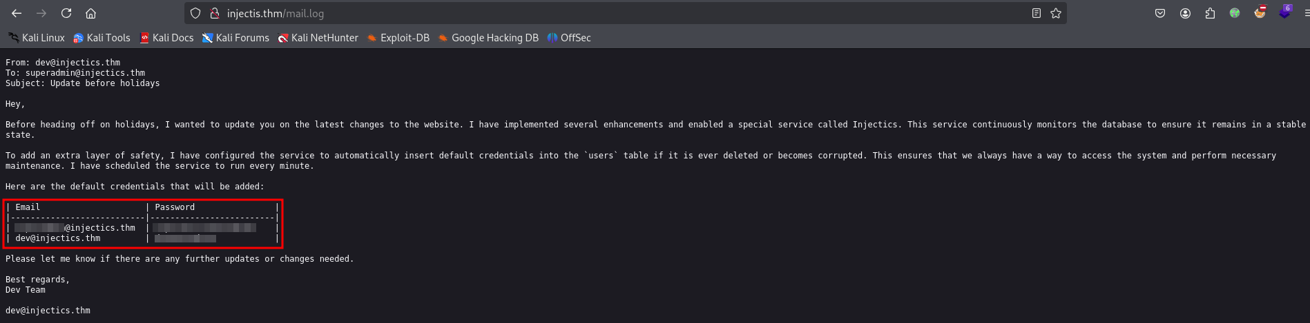 injectics-ctf-maillog